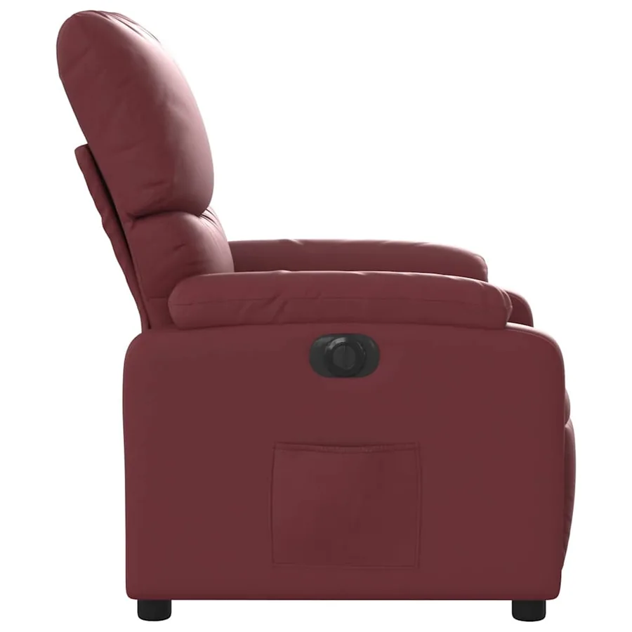 Fauteuil inclinable électrique Rouge bordeaux Similicuir - 10