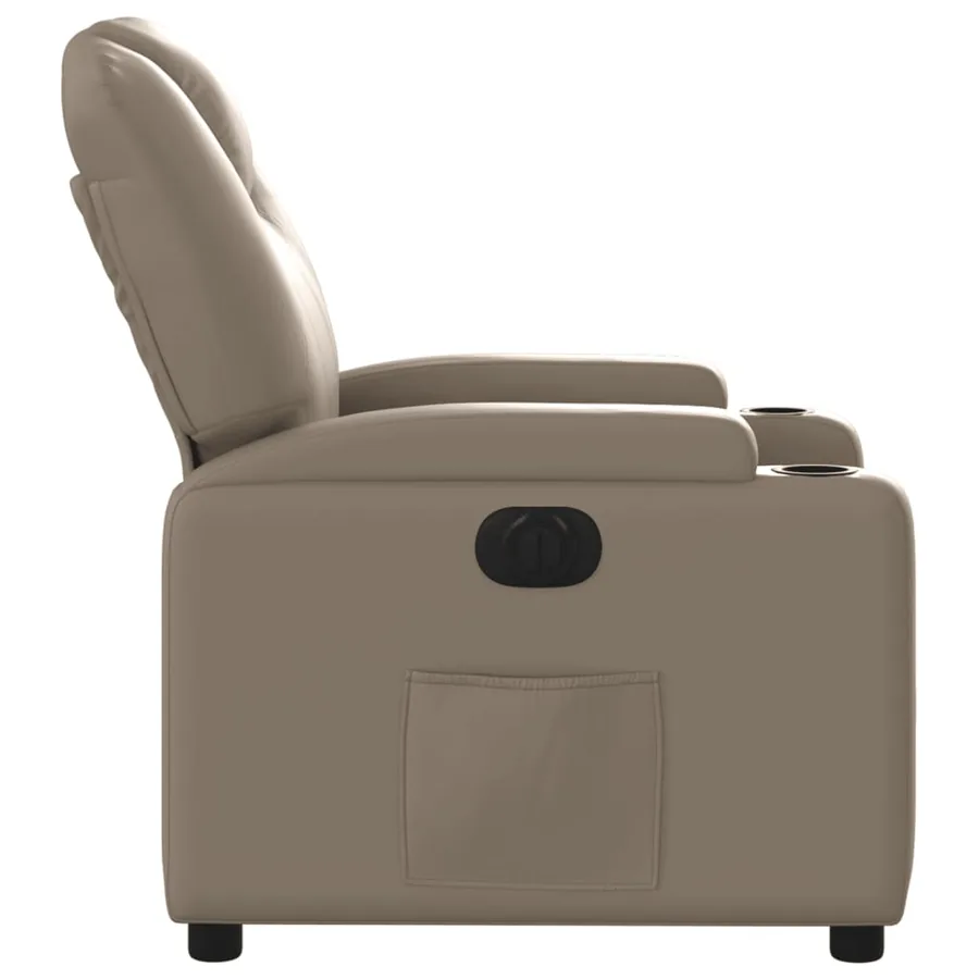 Fauteuil inclinable électrique Cappuccino Similicuir - 10
