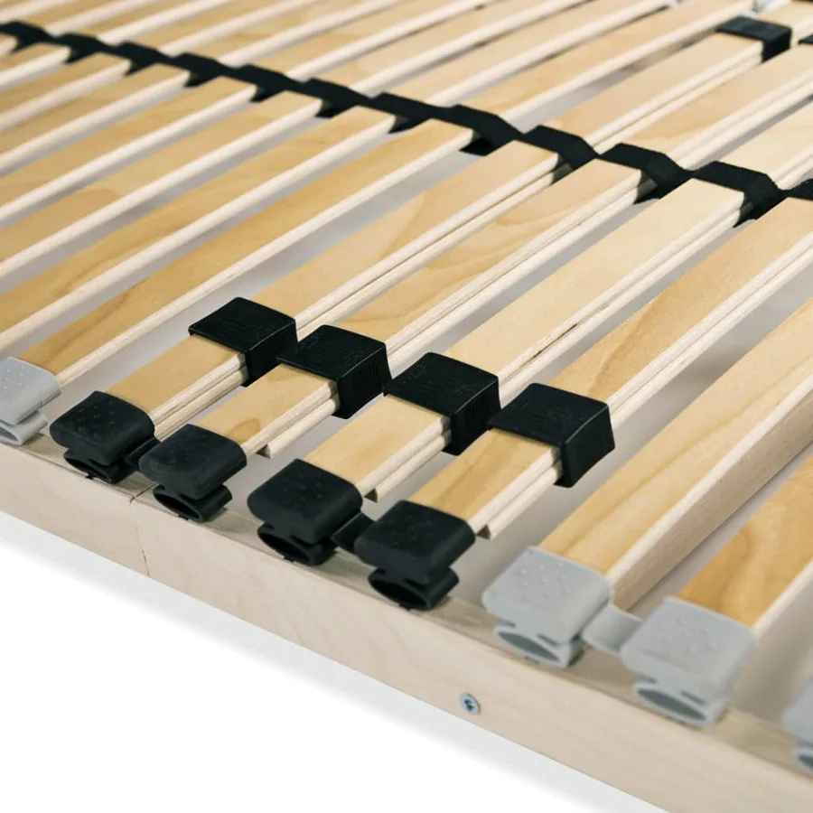Sommiers à lattes sans matelas 2 pcs avec 28 lattes 70x200 cm - 5