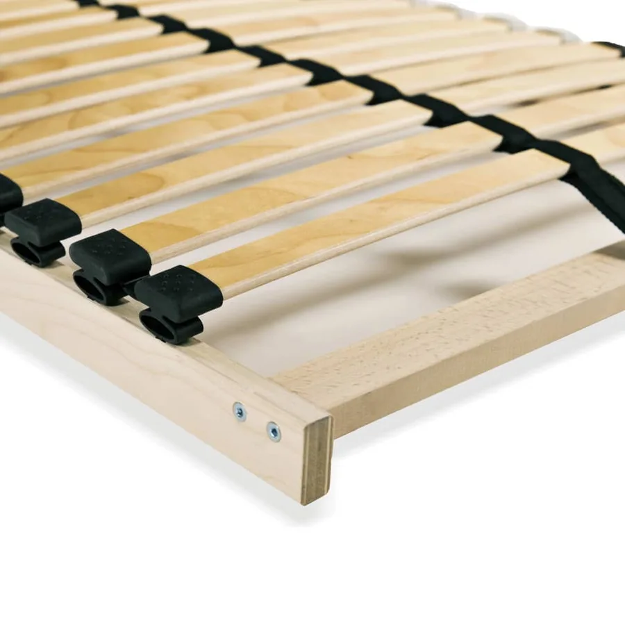 Sommiers à lattes sans matelas 2 pcs avec 28 lattes 70x200 cm - 6