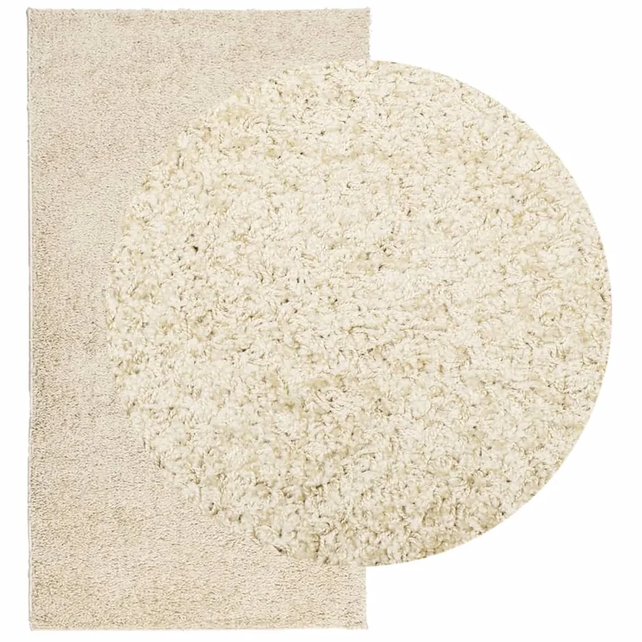 Tapis shaggy PAMPLONA poils longs moderne doré 60x110 cm - 3