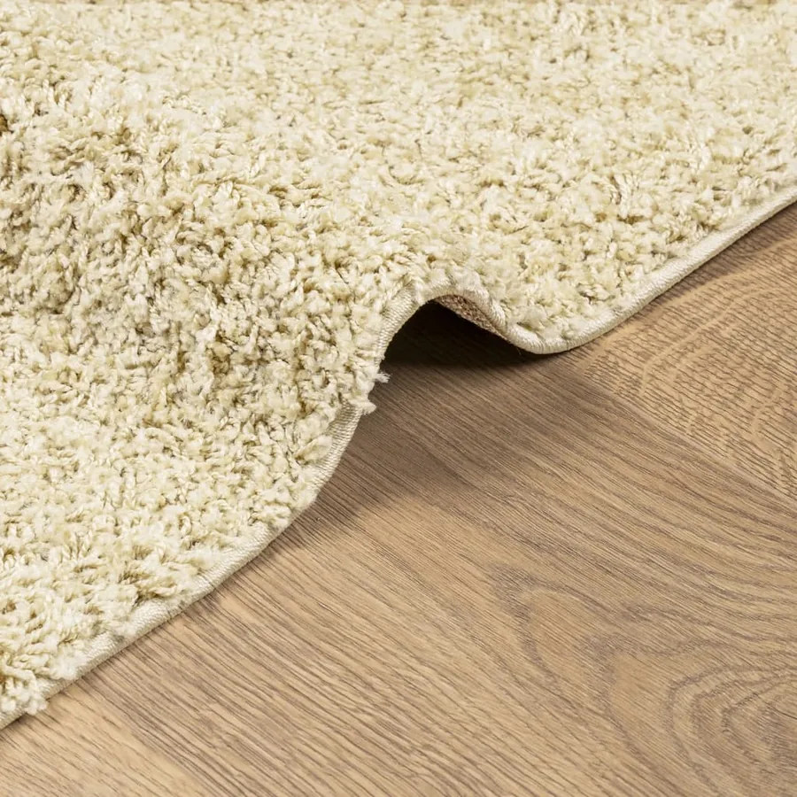 Tapis shaggy PAMPLONA poils longs moderne doré 60x110 cm - 6