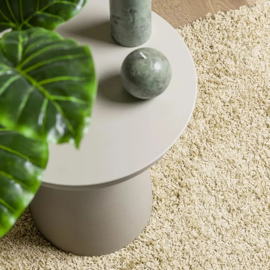 Tapis shaggy PAMPLONA poils longs moderne doré 60x110 cm - 7