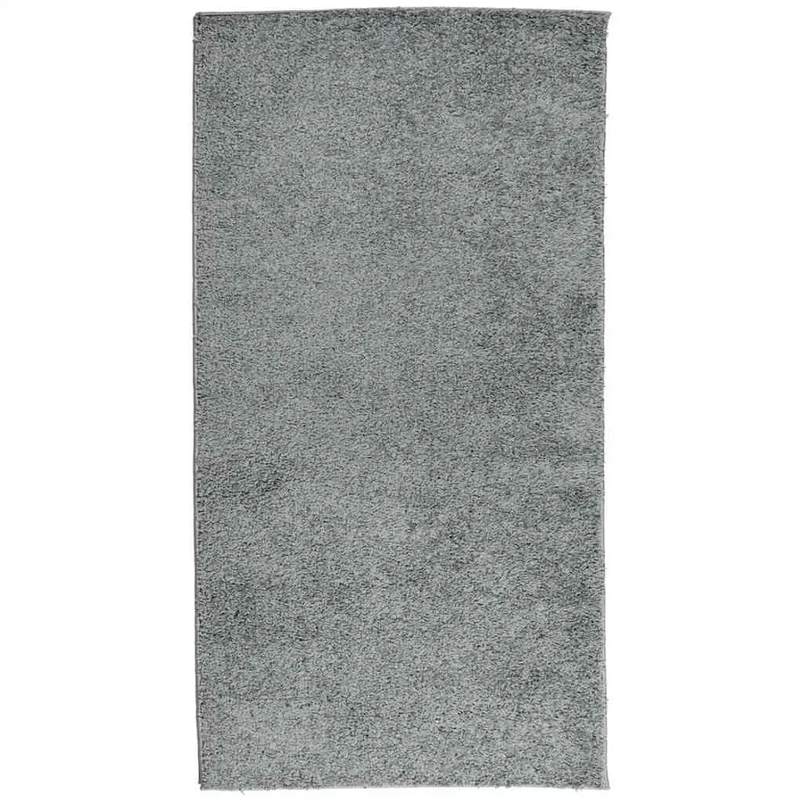 Tapis shaggy PAMPLONA poils longs moderne vert 80x150 cm - 2