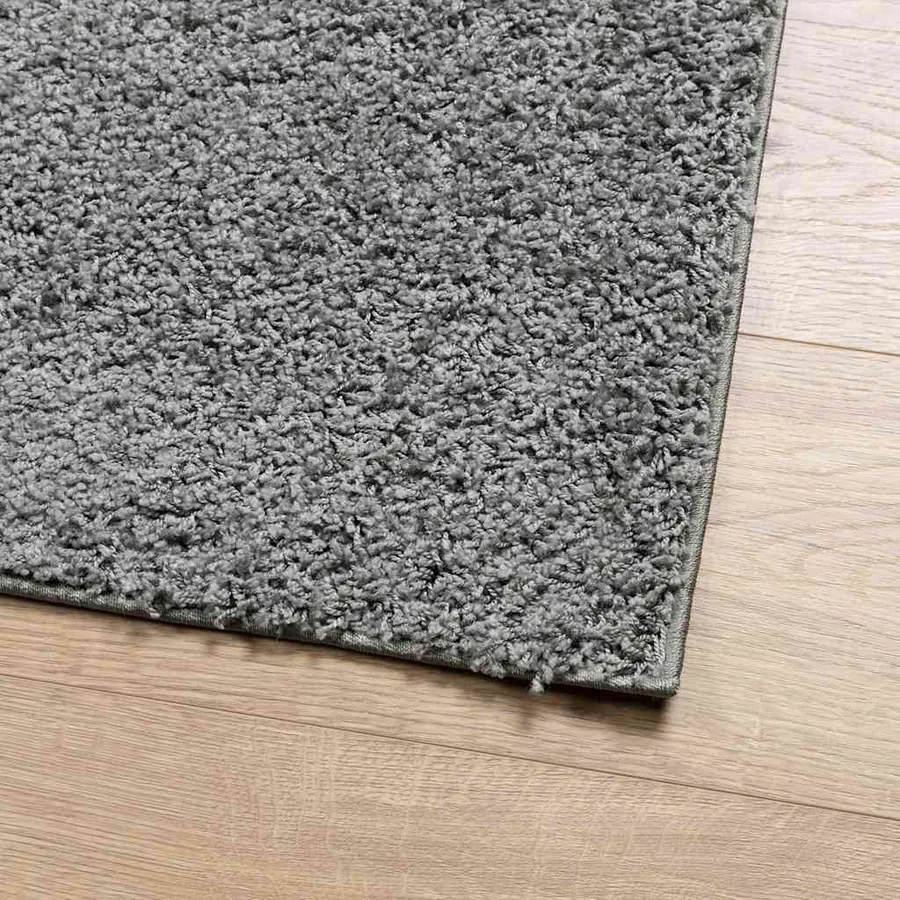 Tapis shaggy PAMPLONA poils longs moderne vert 80x150 cm - 4
