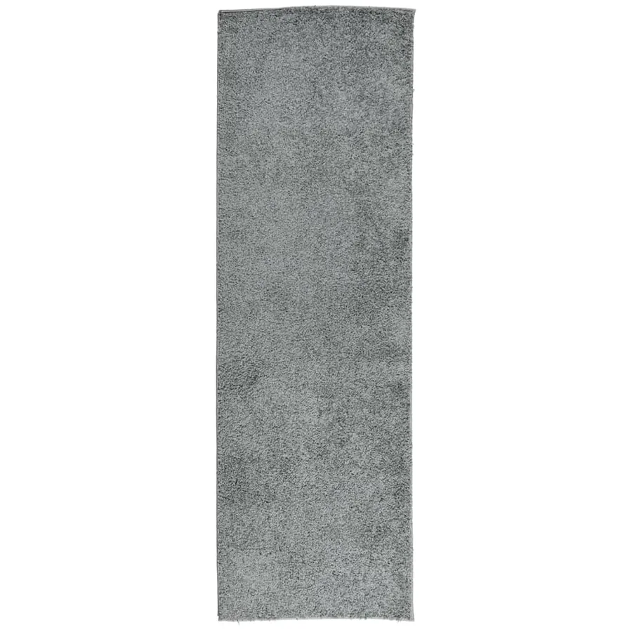Tapis shaggy PAMPLONA poils longs moderne vert 80x250 cm - 2