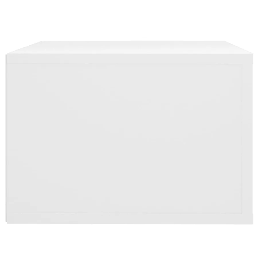 Tables de chevet murales 2 pcs Blanc 50x36x25 cm - 9