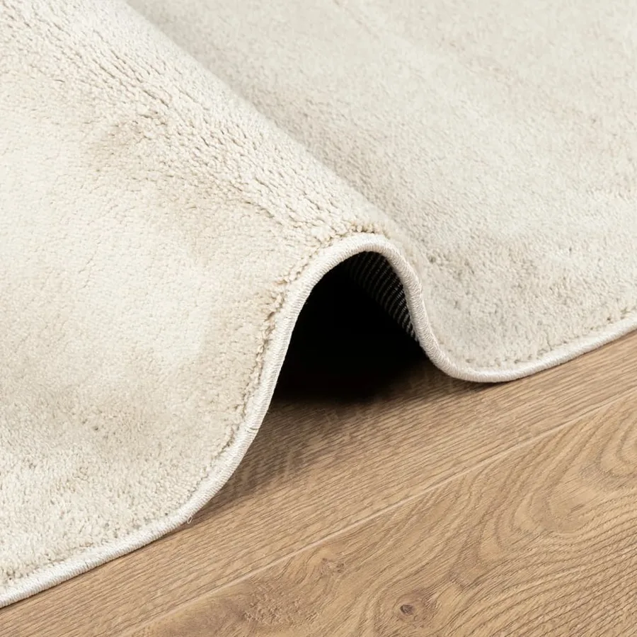 Tapis OVIEDO à poils courts beige 200x200 cm - 6