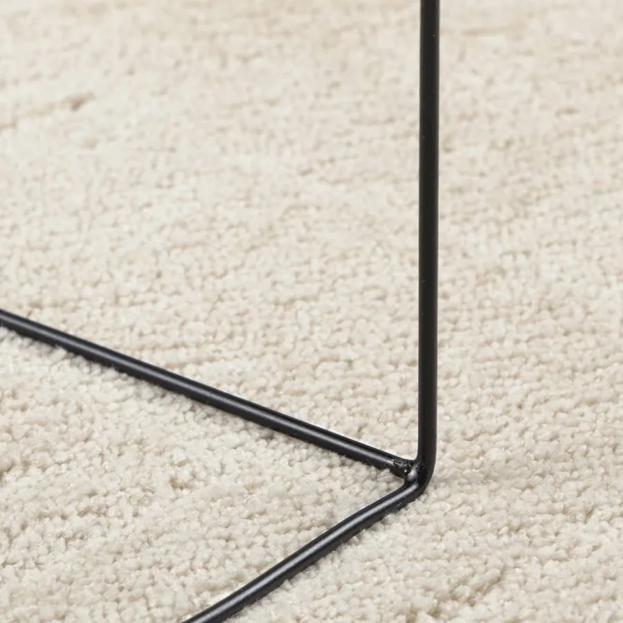 Tapis OVIEDO à poils courts beige 200x200 cm - 8