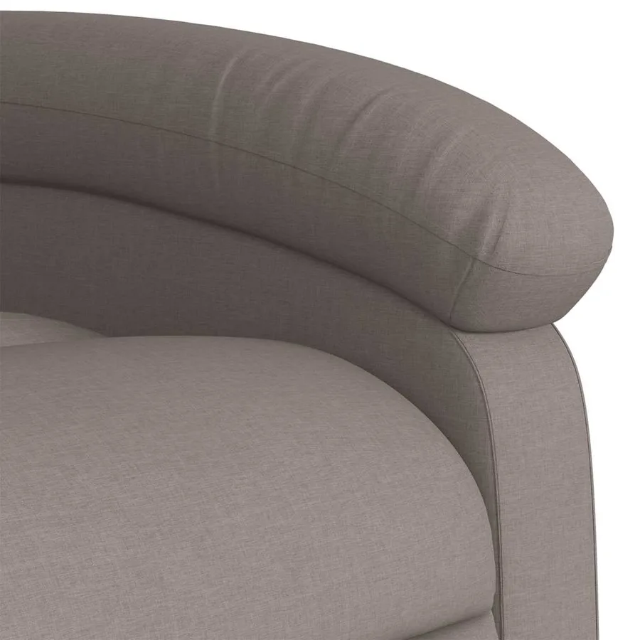 Fauteuil inclinable de massage Taupe Tissu - 11