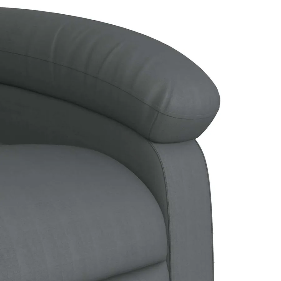 Fauteuil inclinable électrique gris similicuir - 12