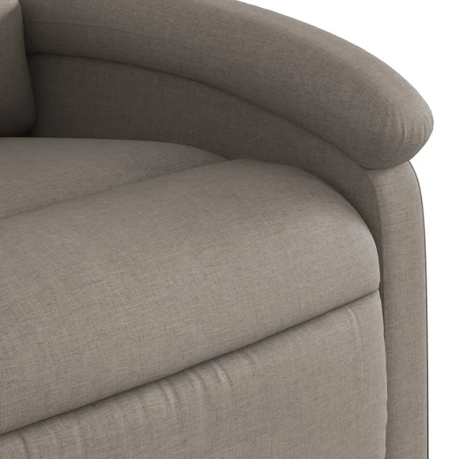 Fauteuil inclinable de massage Taupe Tissu - 11