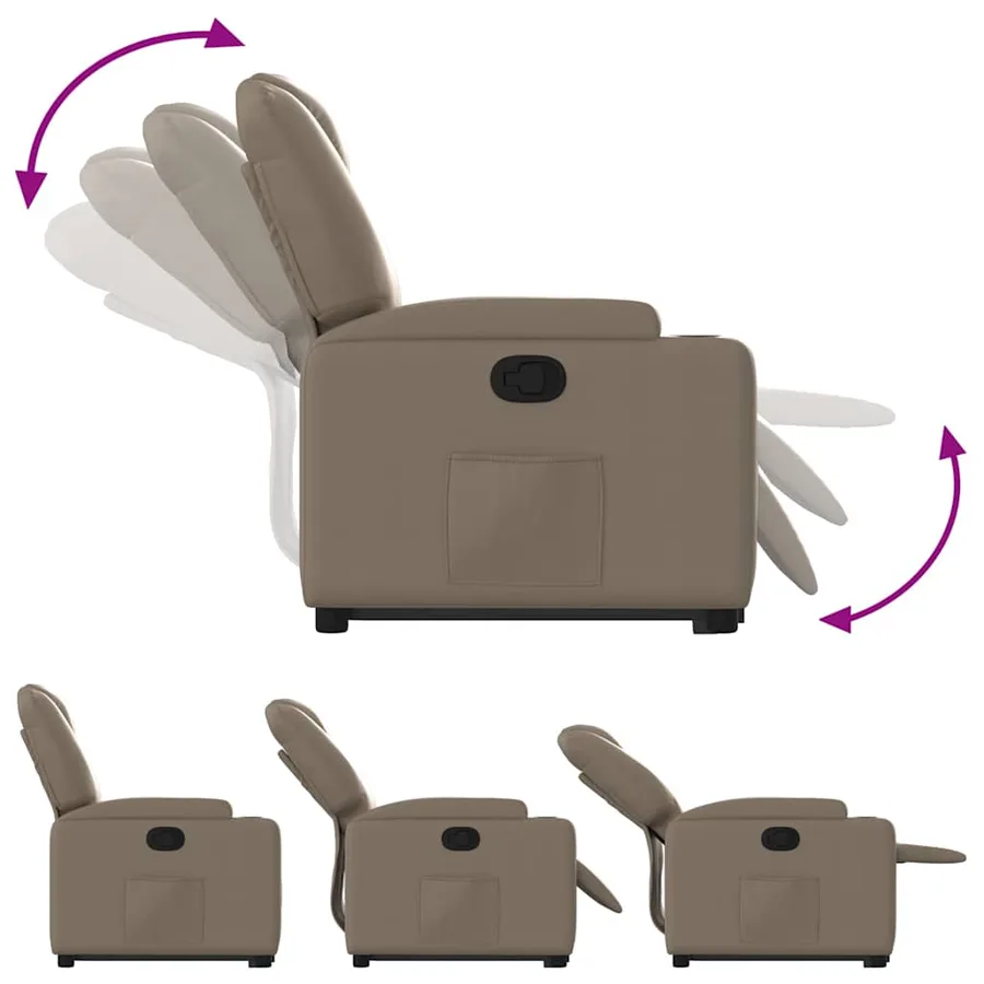 Fauteuil inclinable Cappuccino Similicuir - 7