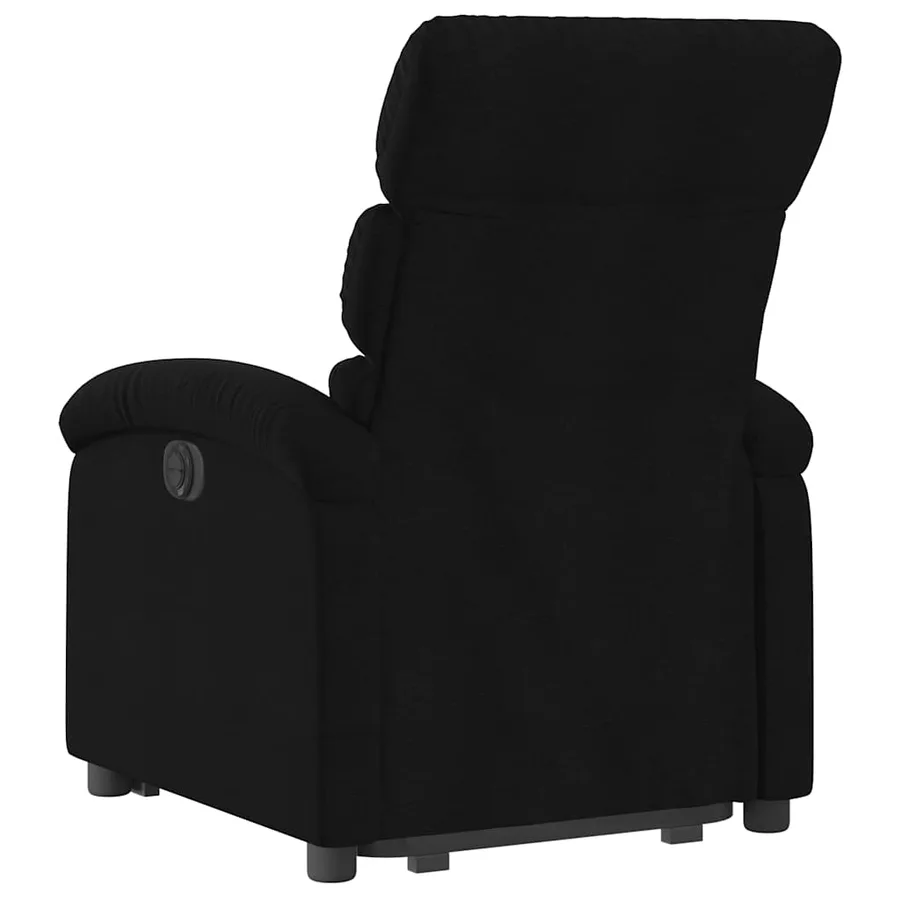 Fauteuil inclinable noir tissu - 5