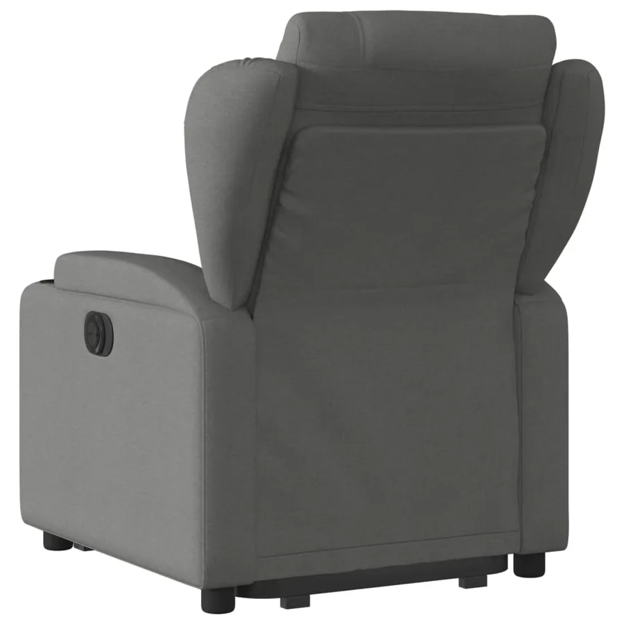 Fauteuil inclinable Gris foncé Tissu - 5