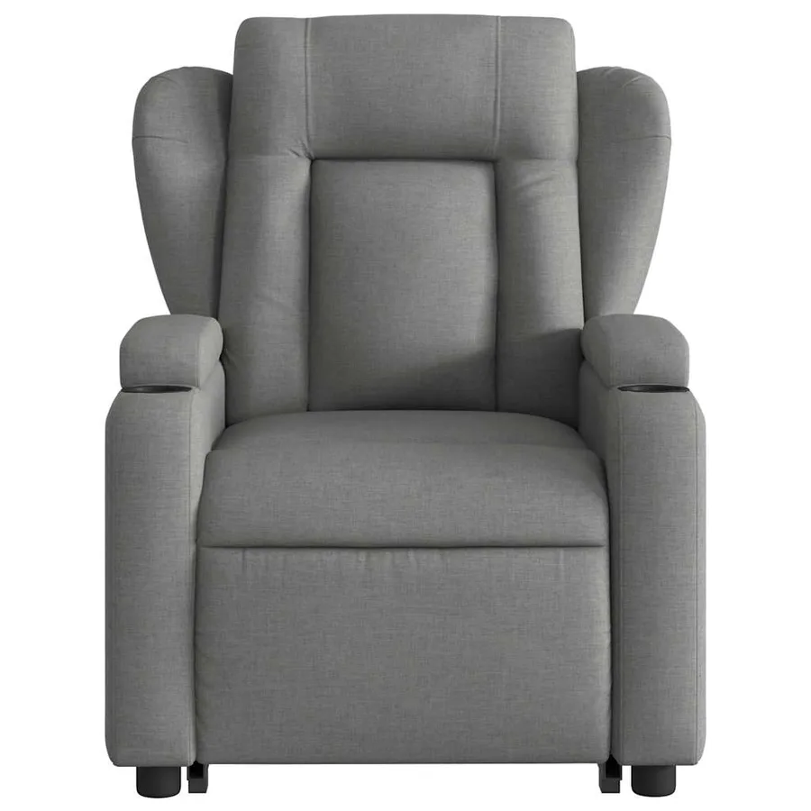 Fauteuil inclinable Gris foncé Tissu - 9