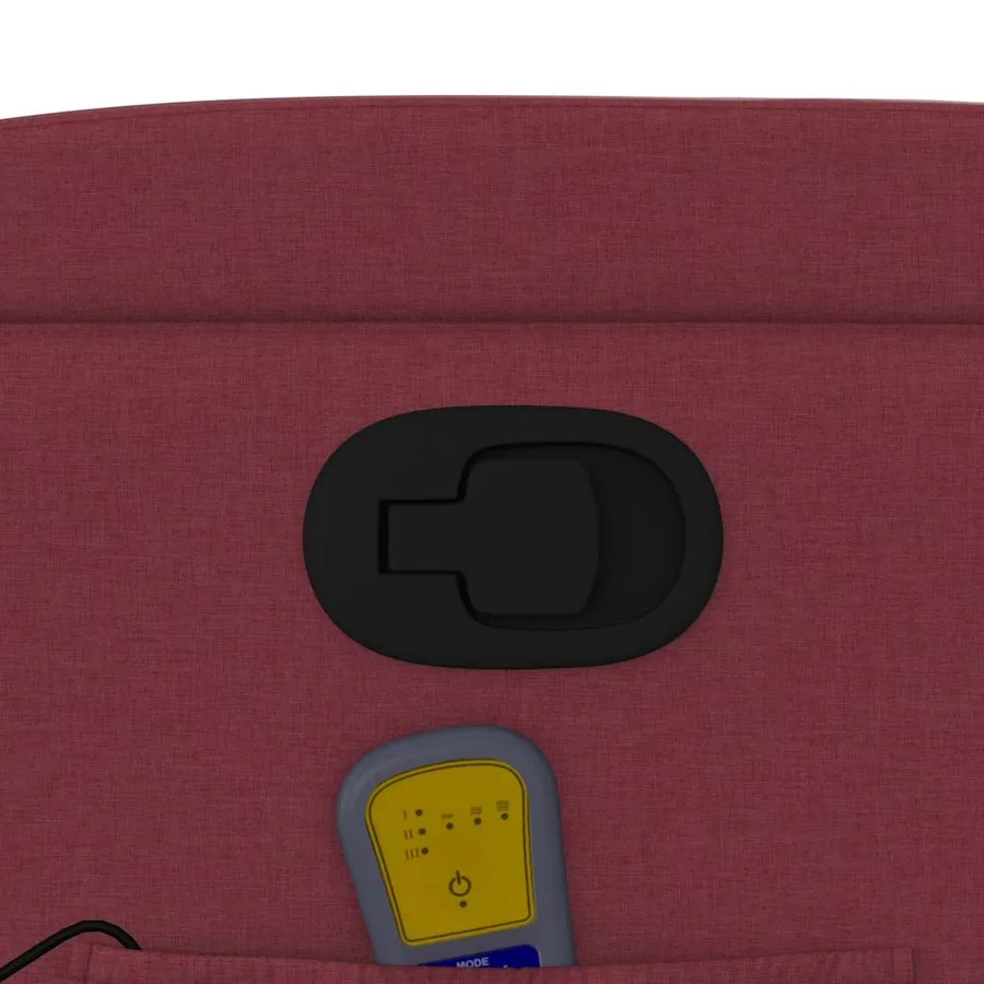 Fauteuil inclinable de massage Rouge bordeaux Tissu - 12