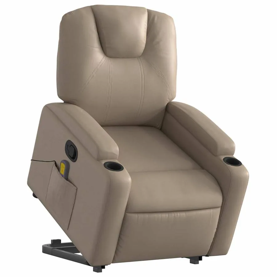 Fauteuil inclinable de massage Cappuccino Similicuir - 3