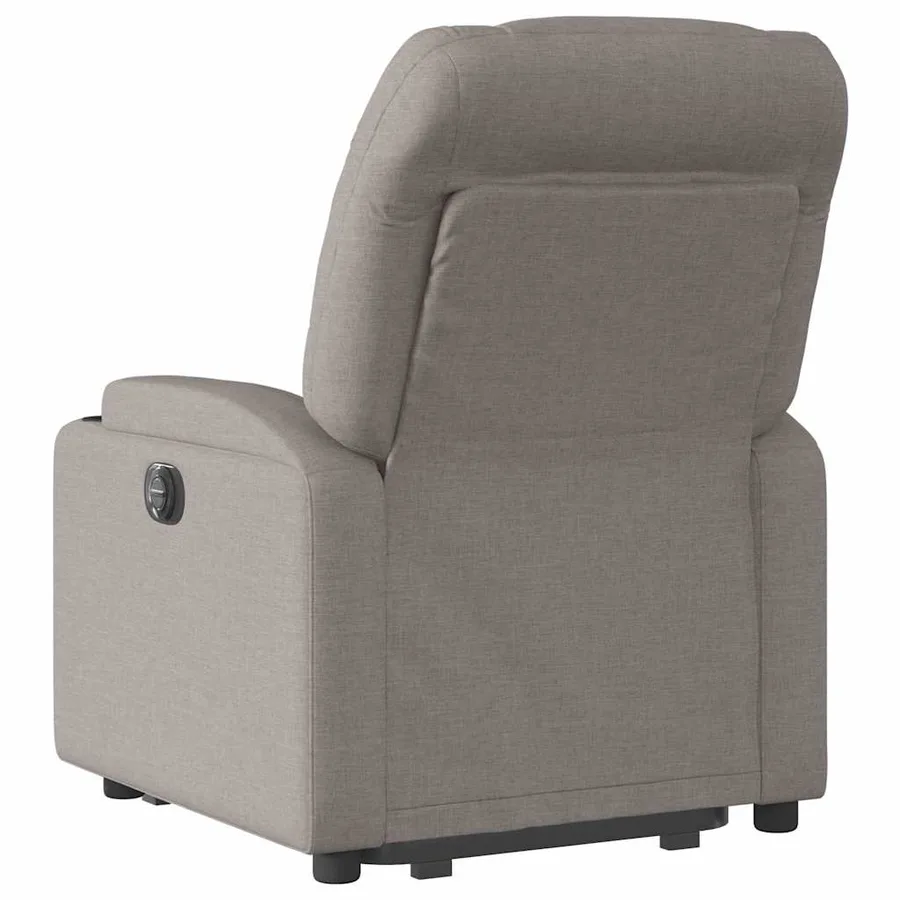 Fauteuil inclinable électrique taupe tissu - 5