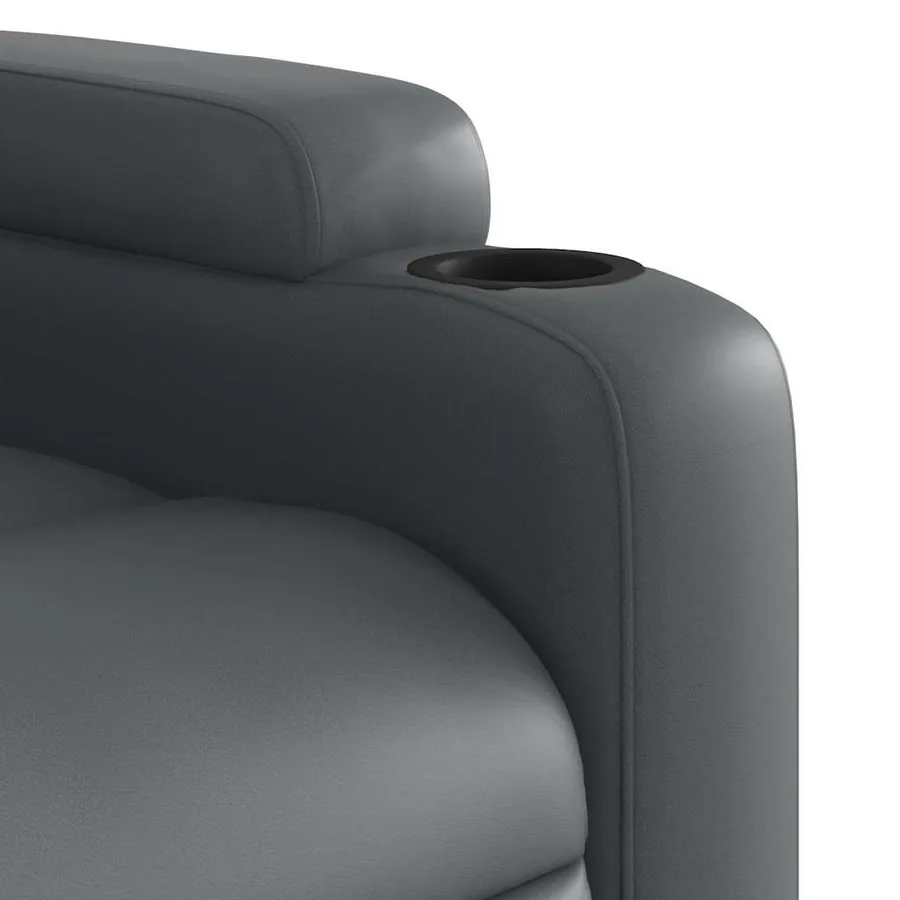Fauteuil inclinable de massage Gris Similicuir - 11