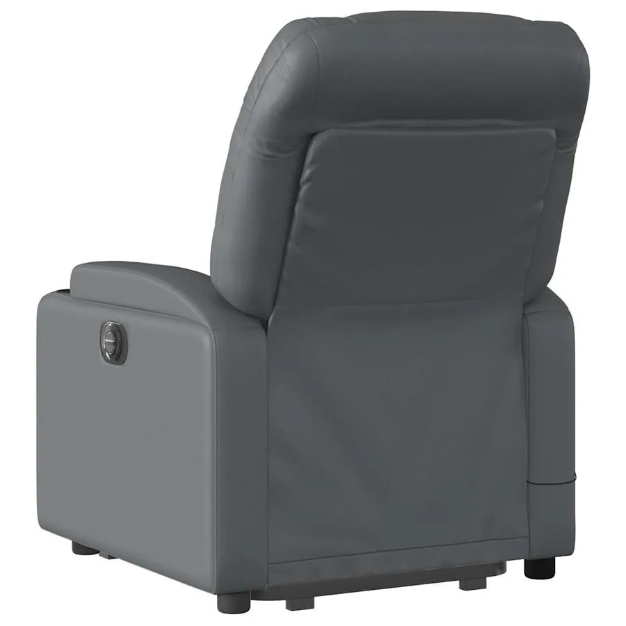 Fauteuil inclinable de massage Gris Similicuir - 5
