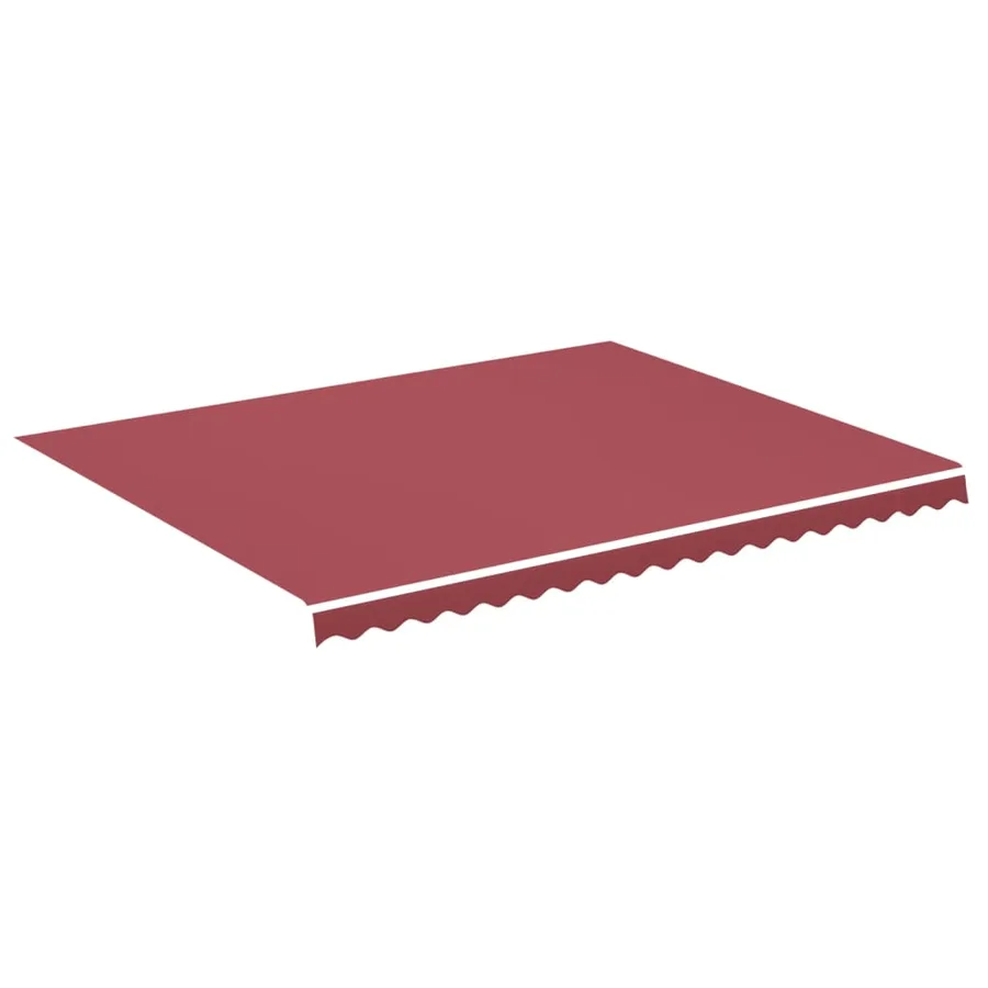Tissu de remplacement pour auvent bordeaux rouge 4,5x3,5 m polyester - 2