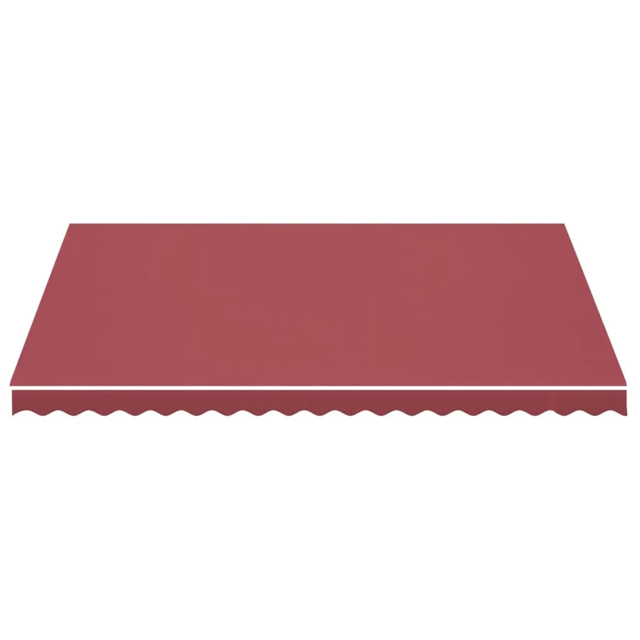 Tissu de remplacement pour auvent bordeaux rouge 4,5x3,5 m polyester - 3