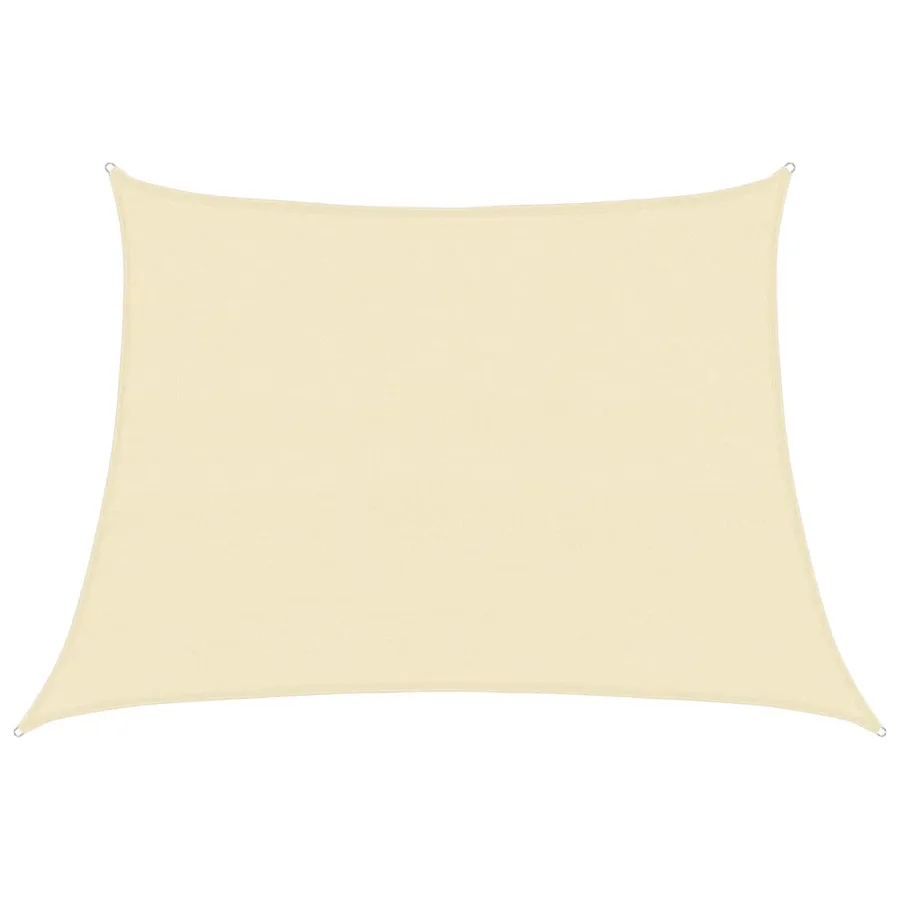 Voile d'ombrage 160 g/m² Crème 4/5x3 m PEHD - 2