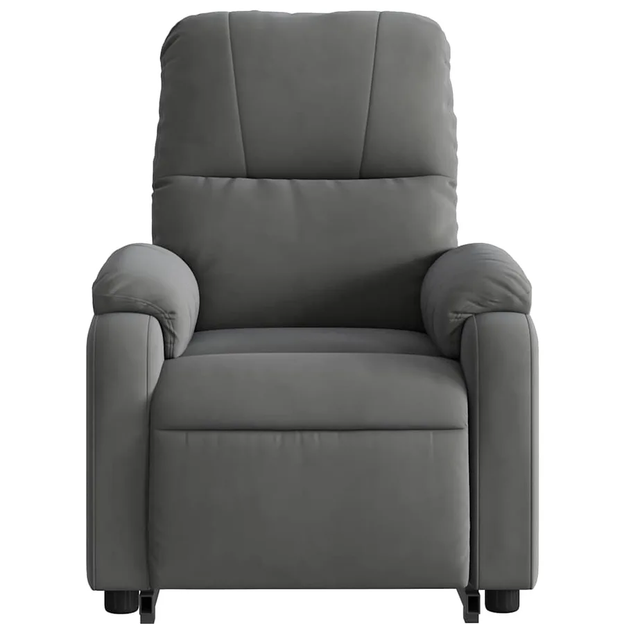Fauteuil inclinable de massage électrique gris foncé - 9