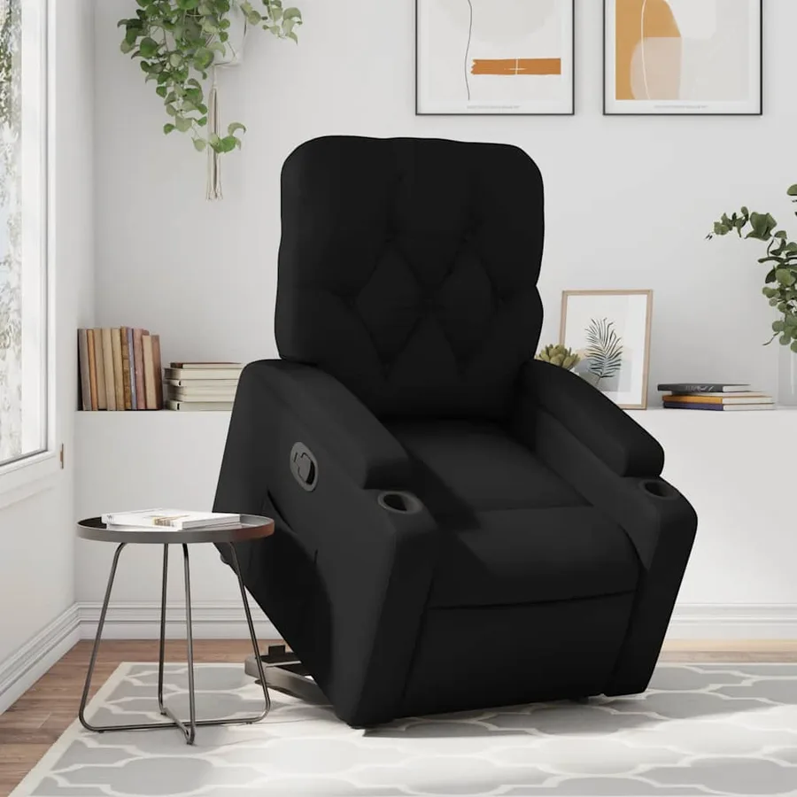 Fauteuil inclinable Noir Similicuir - 15