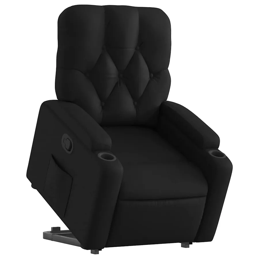 Fauteuil inclinable Noir Similicuir - 3