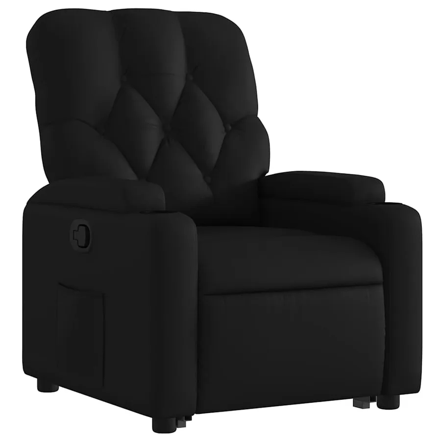 Fauteuil inclinable Noir Similicuir - 4