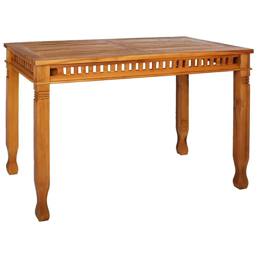 Table à manger de jardin 120x65x80 cm bois de teck solide - 2