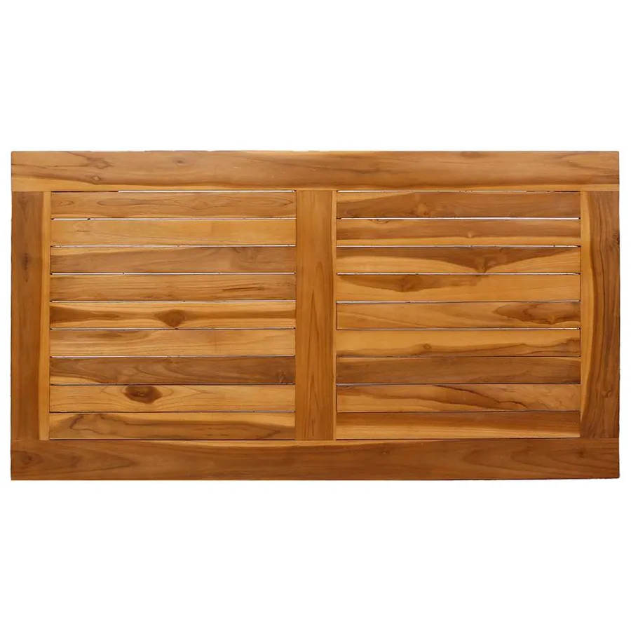 Table à manger de jardin 120x65x80 cm bois de teck solide - 5