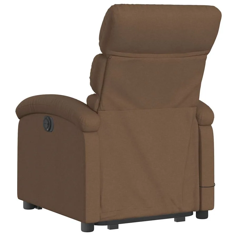 Fauteuil de massage inclinable Marron Tissu - 5