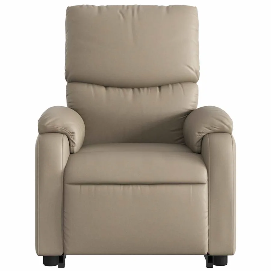 Fauteuil inclinable électrique cappuccino similicuir - 9