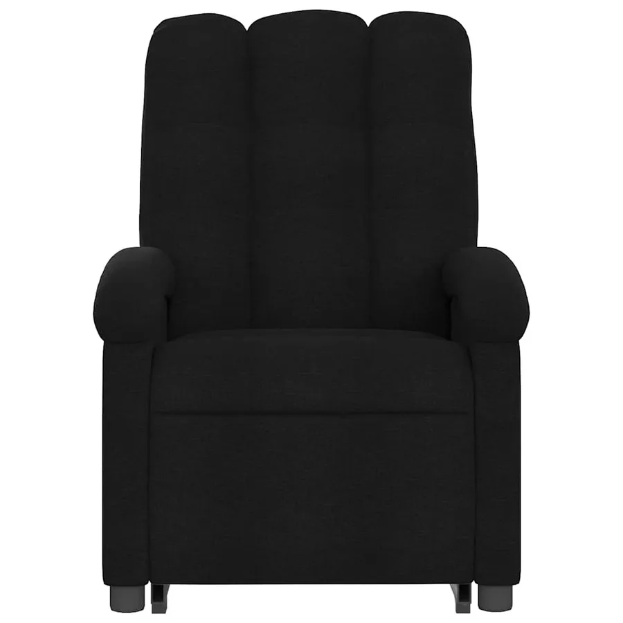 Fauteuil de massage inclinable Noir Tissu - 9
