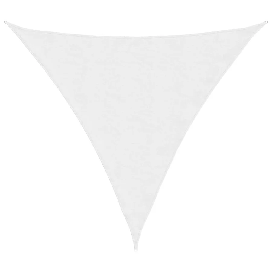 Voile de parasol tissu oxford triangulaire 6x6x6 m blanc - 2