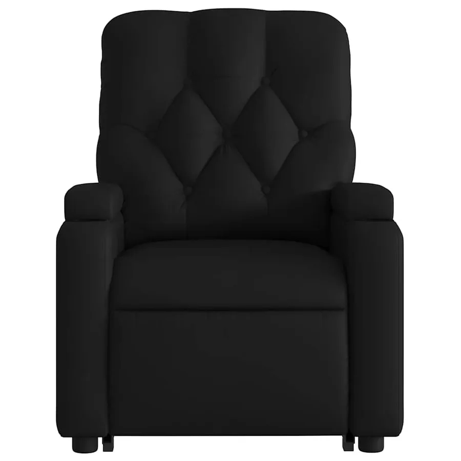Fauteuil inclinable de massage électrique noir similicuir - 9