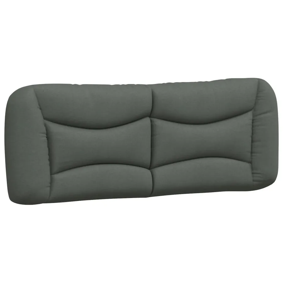 Coussin de tête de lit Hvar gris foncé 120 cm tissu - 2