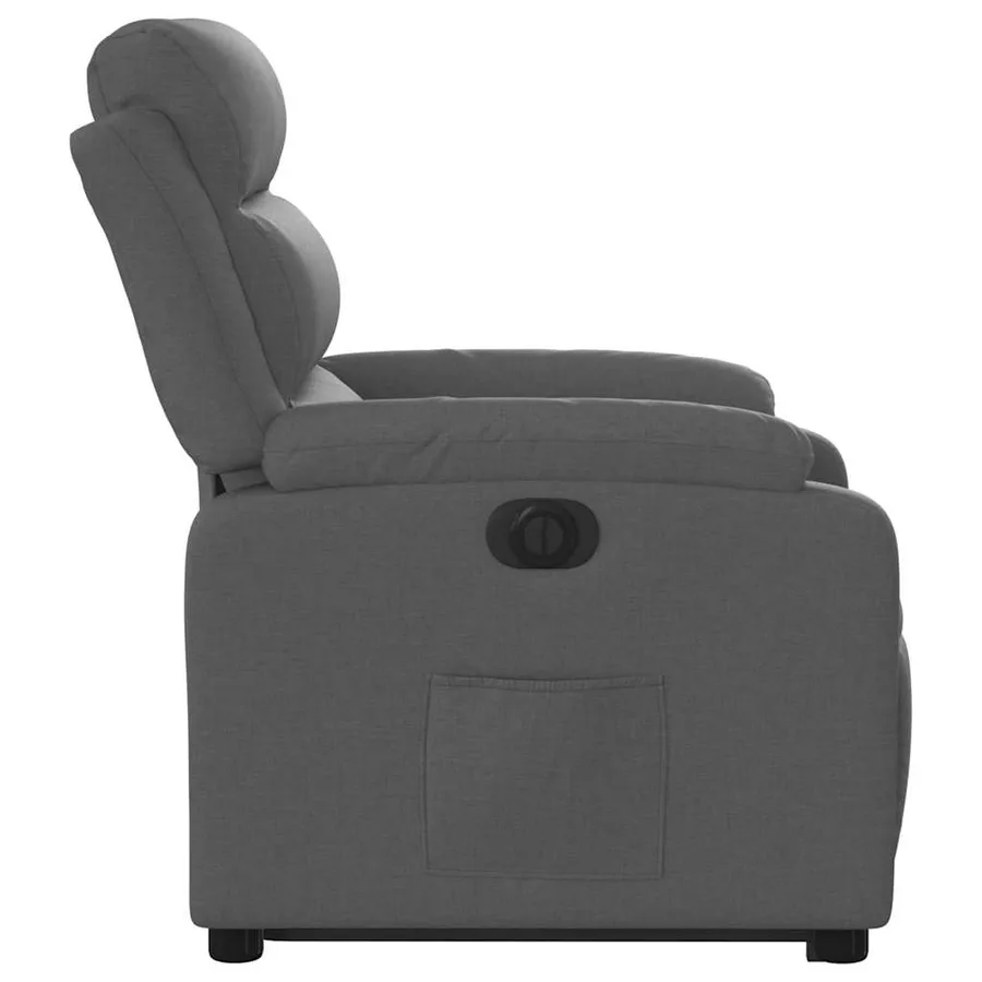 Fauteuil inclinable électrique gris foncé tissu - 10