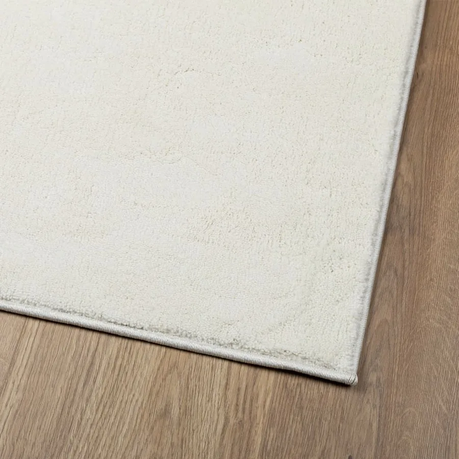 Tapis OVIEDO à poils courts crème 120x120 cm - 4
