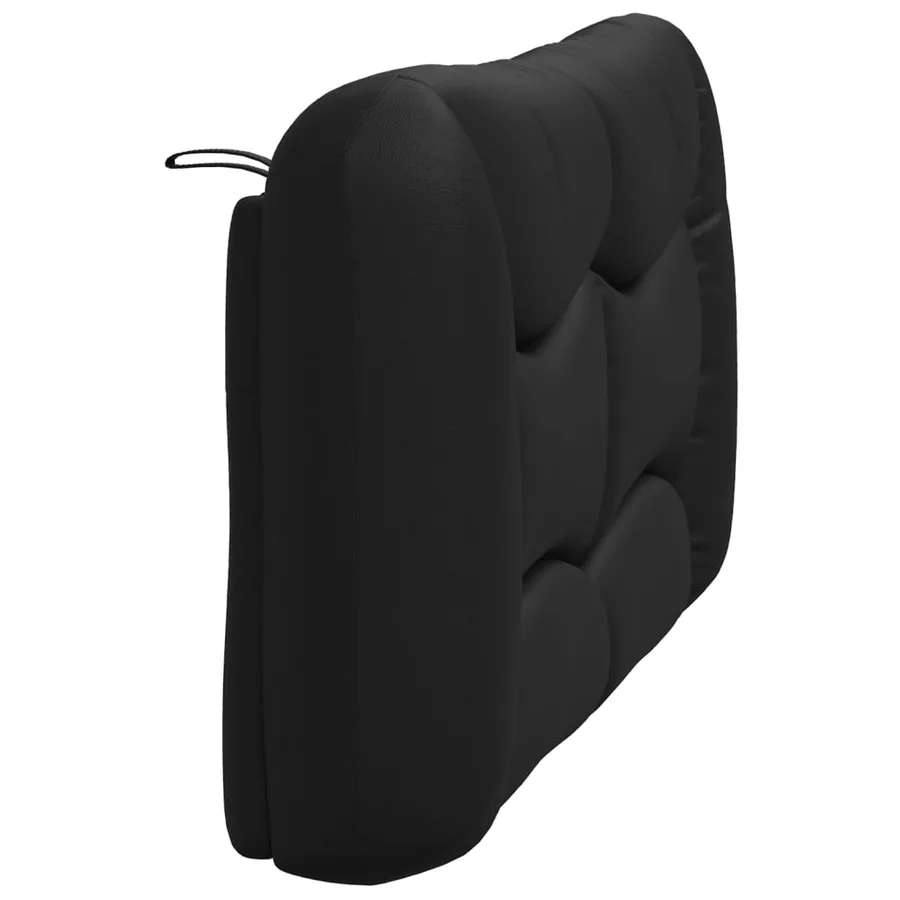 Coussin de tête de lit Hvar noir 140 cm similicuir - 6