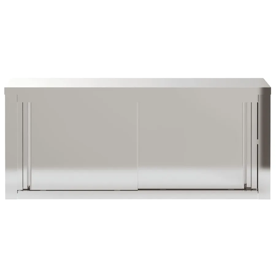 Armoire murale de cuisine avec portes coulissantes inox - 6