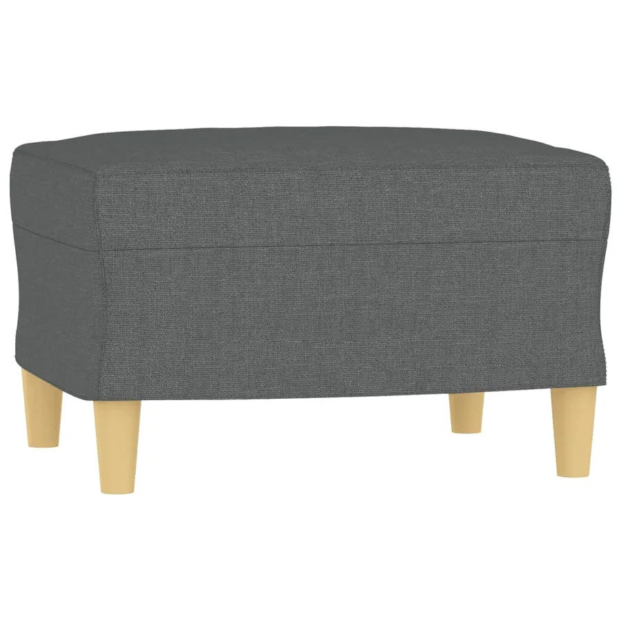 Ensemble de canapés 3 pcs avec coussins Gris foncé Tissu - 5