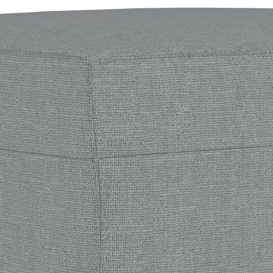 Ensemble de canapés 3 pcs coussins gris clair tissu - 7