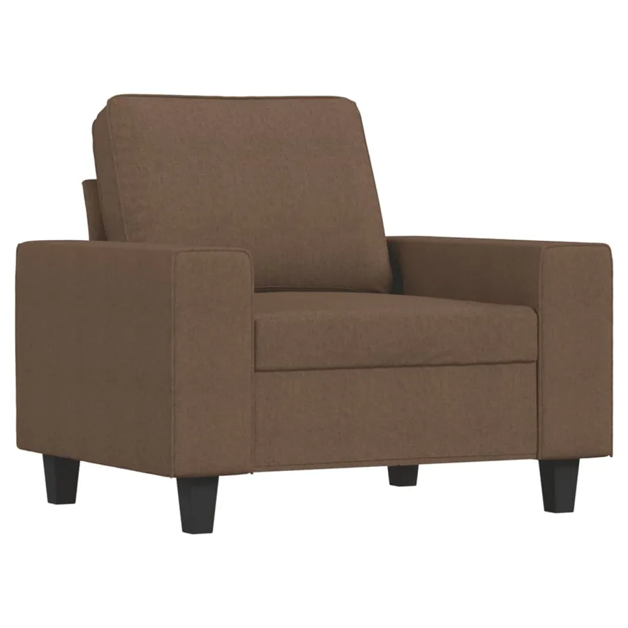 Fauteuil Marron 60 cm Tissu - 2