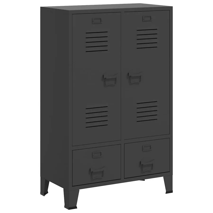 Garde-robe industrielle Anthracite 67x35x107 cm Acier - 2