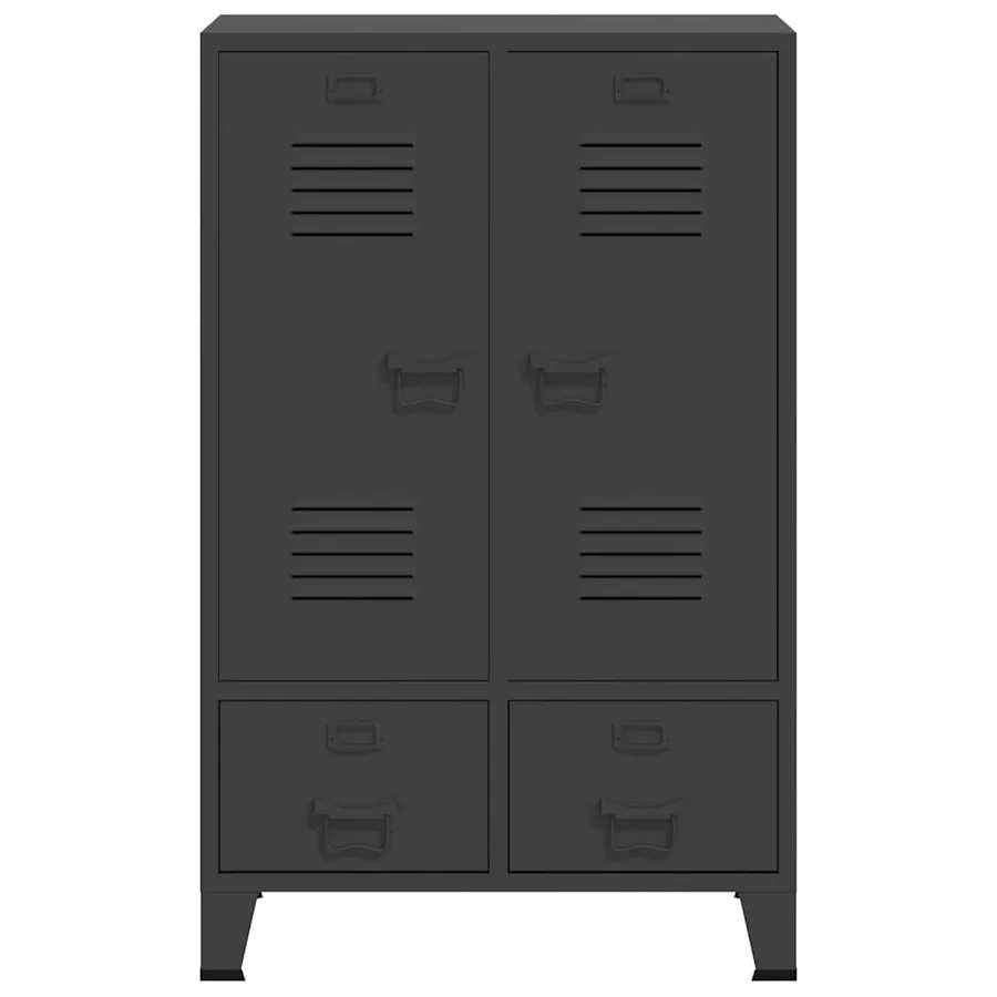 Garde-robe industrielle Anthracite 67x35x107 cm Acier - 4