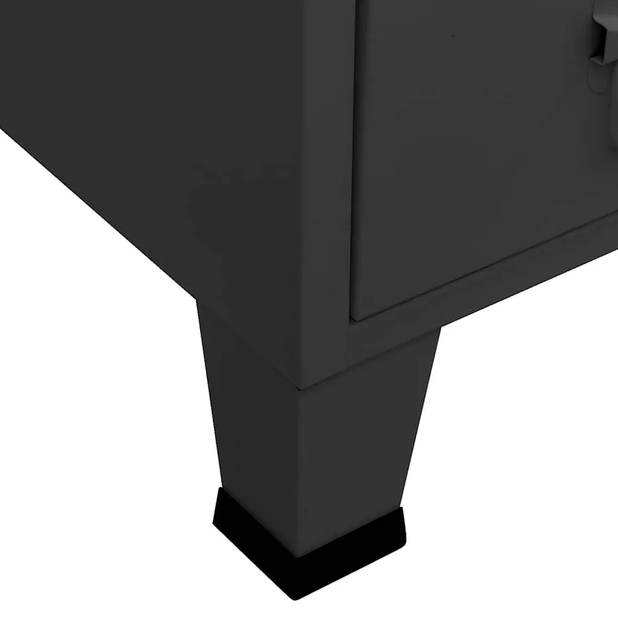 Garde-robe industrielle Anthracite 67x35x107 cm Acier - 7